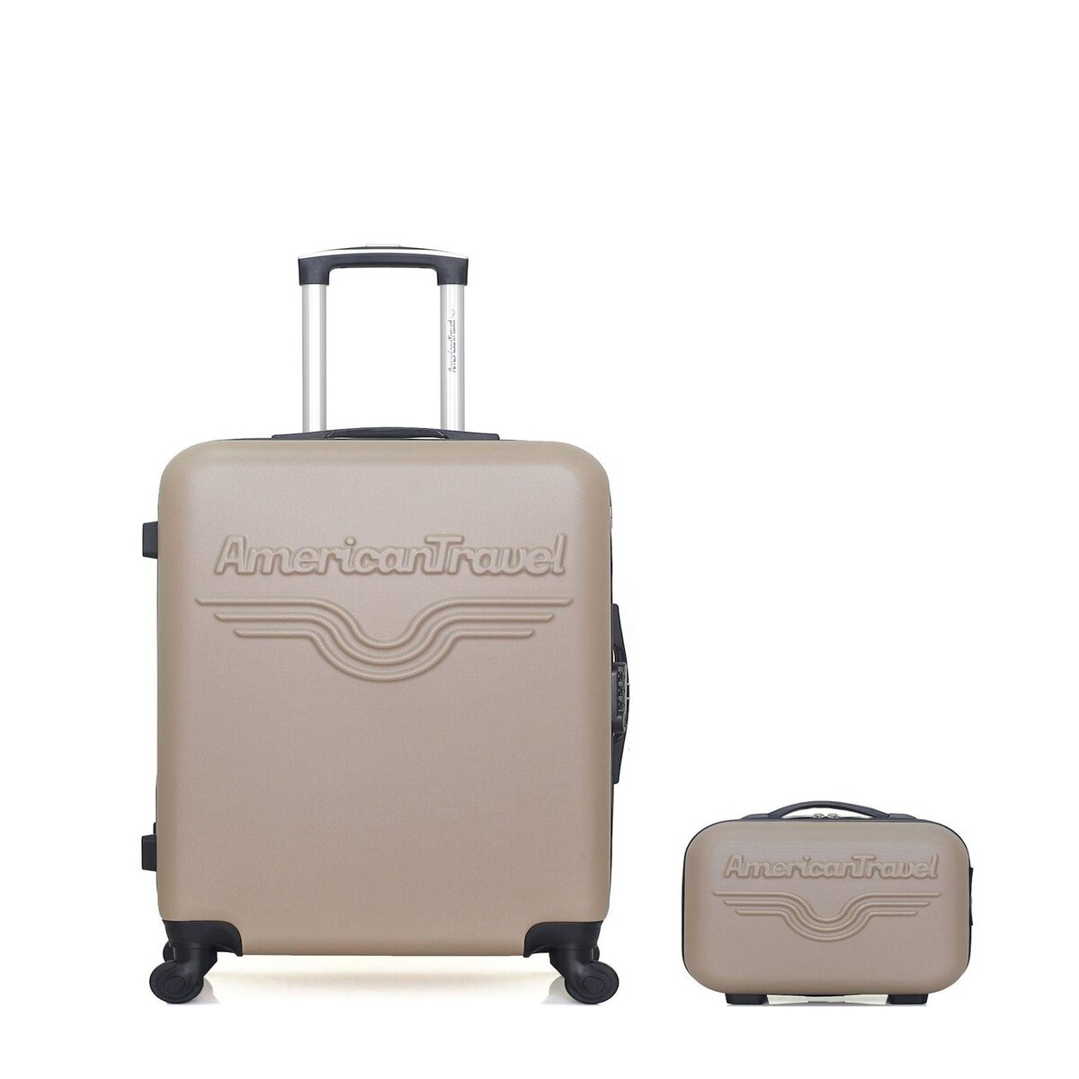 AMERICAN TRAVEL AMERICAN TRAVEL - LOT DE 2 - Valises weekend et vanity CHELSEA