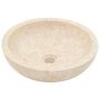 Voir la diapositive 2 : VIDAXL Evier 40 x 12 cm Marbre Creme