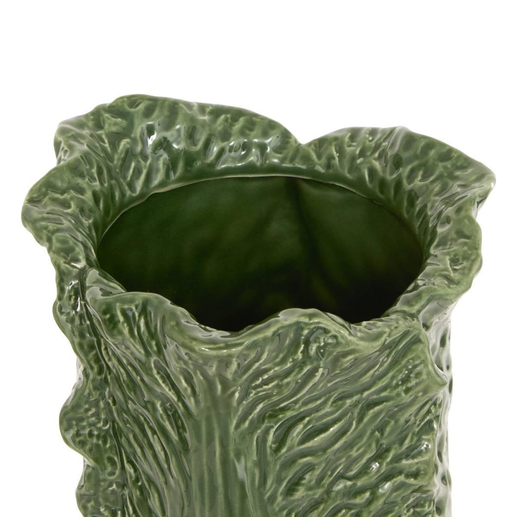 Voir la diapositive 2 : ATMOSPHERA Vase Déco en Dolomite  Lisière  20cm Vert
