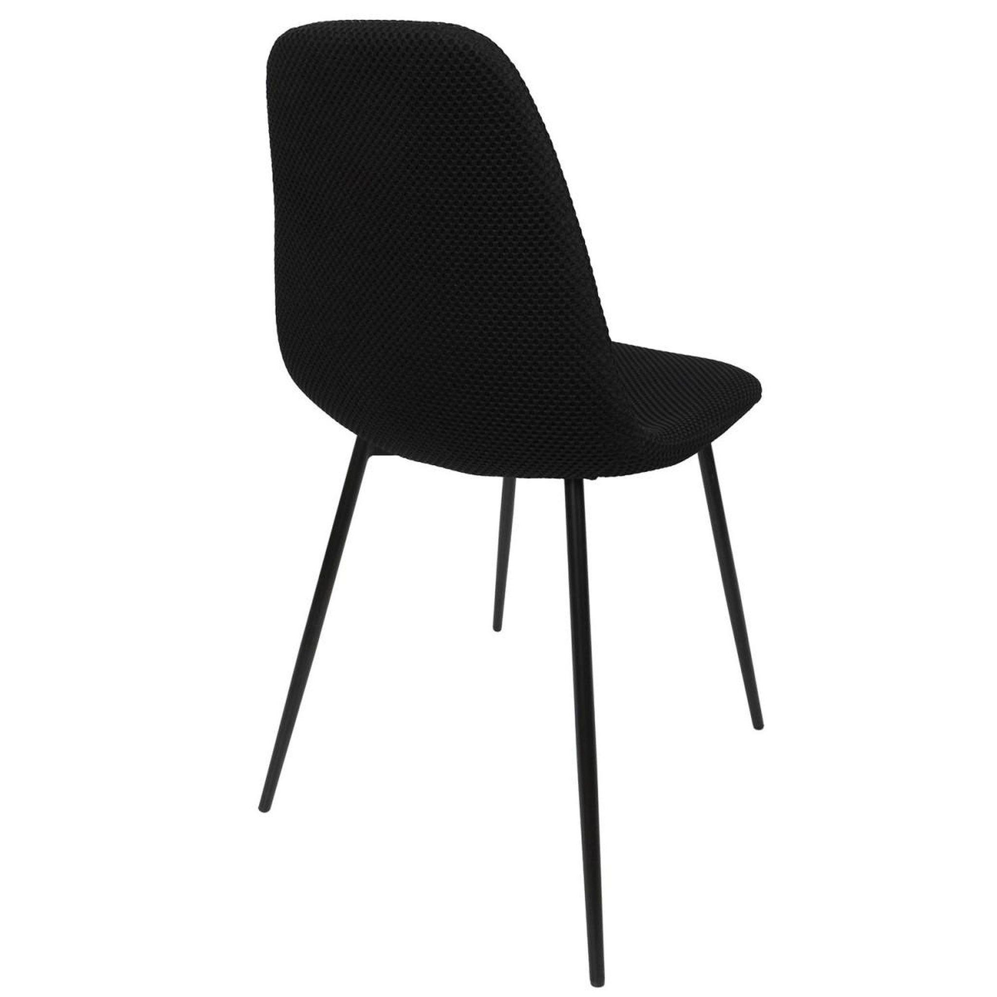 Voir la diapositive 4 : The Home Deco Factory Lot de 4 chaises  atome  86cm noir