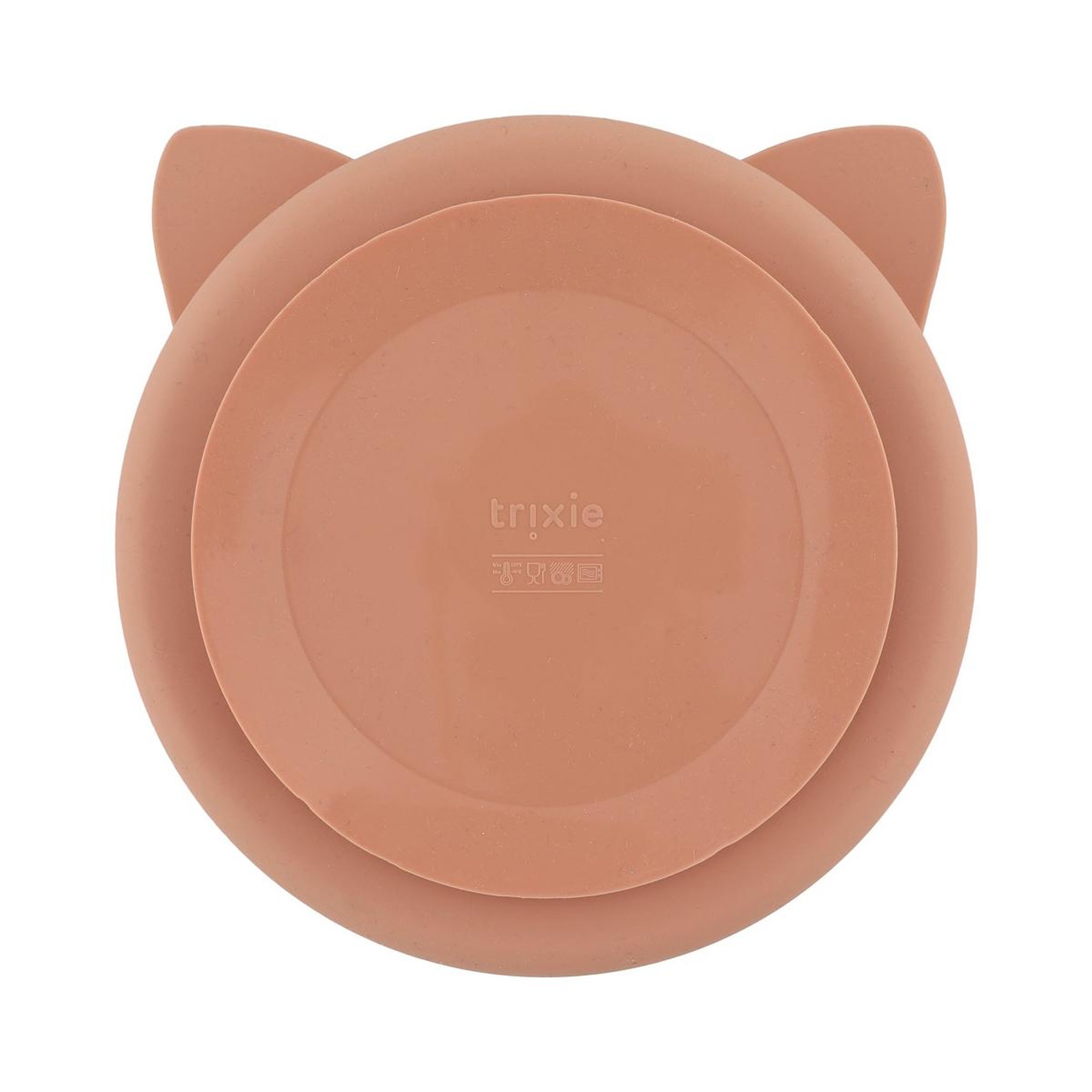 Voir la diapositive 2 : Trixie Assiette avec ventouse en silicone et compartiments - Mrs. Cat