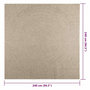 Voir la diapositive 6 : VIDAXL Tapis ZIZUR beige 240x240 cm aspect de jute interieur exterieur