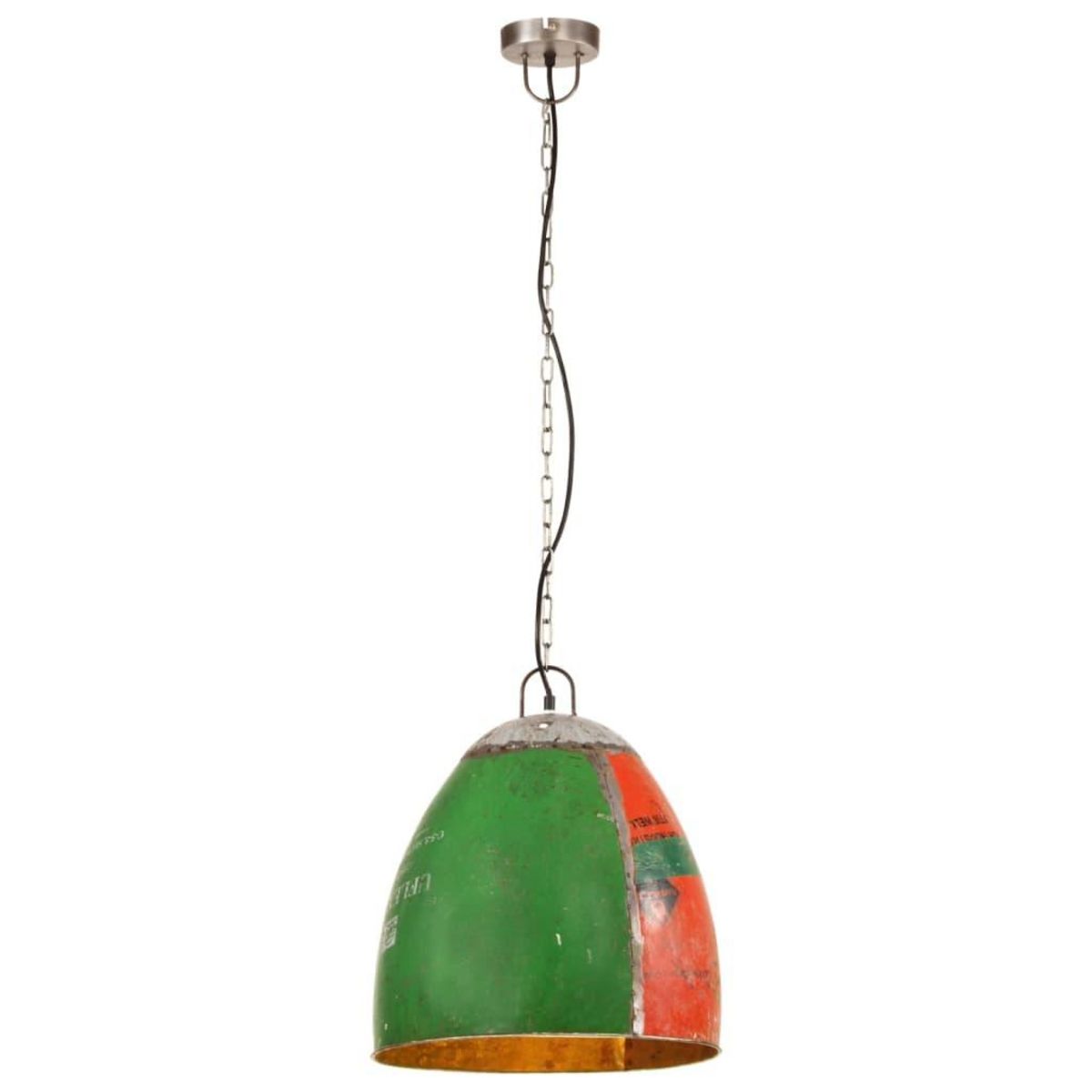 VIDAXL Lampe suspendue industrielle 25 W Multicolore Ronde 42 cm E27