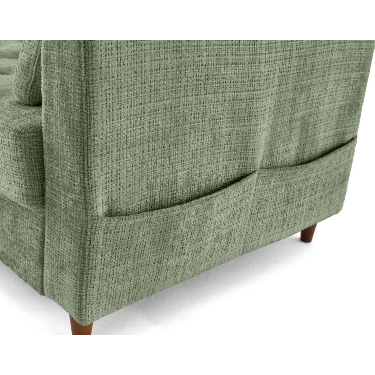 LISA DESIGN Anna - canapé d'angle gauche 4 places convertible avec coffre en velours texturé