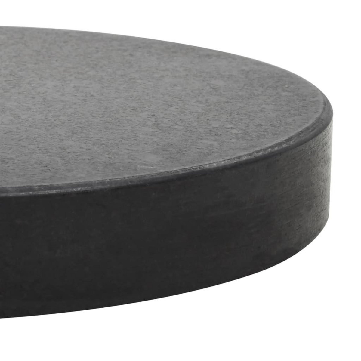 VIDAXL Socle de parasol Granite 20 kg Rond Noir