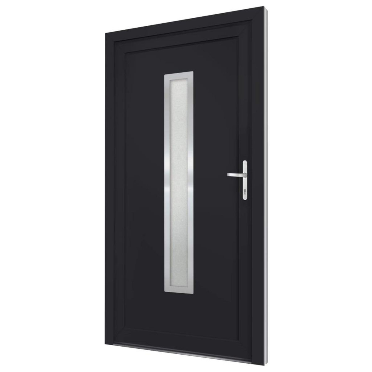 VIDAXL Porte d'entree anthracite 88x200 cm PVC