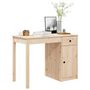 Voir la diapositive 4 : VIDAXL Bureau 100x50x75 cm Bois massif de pin