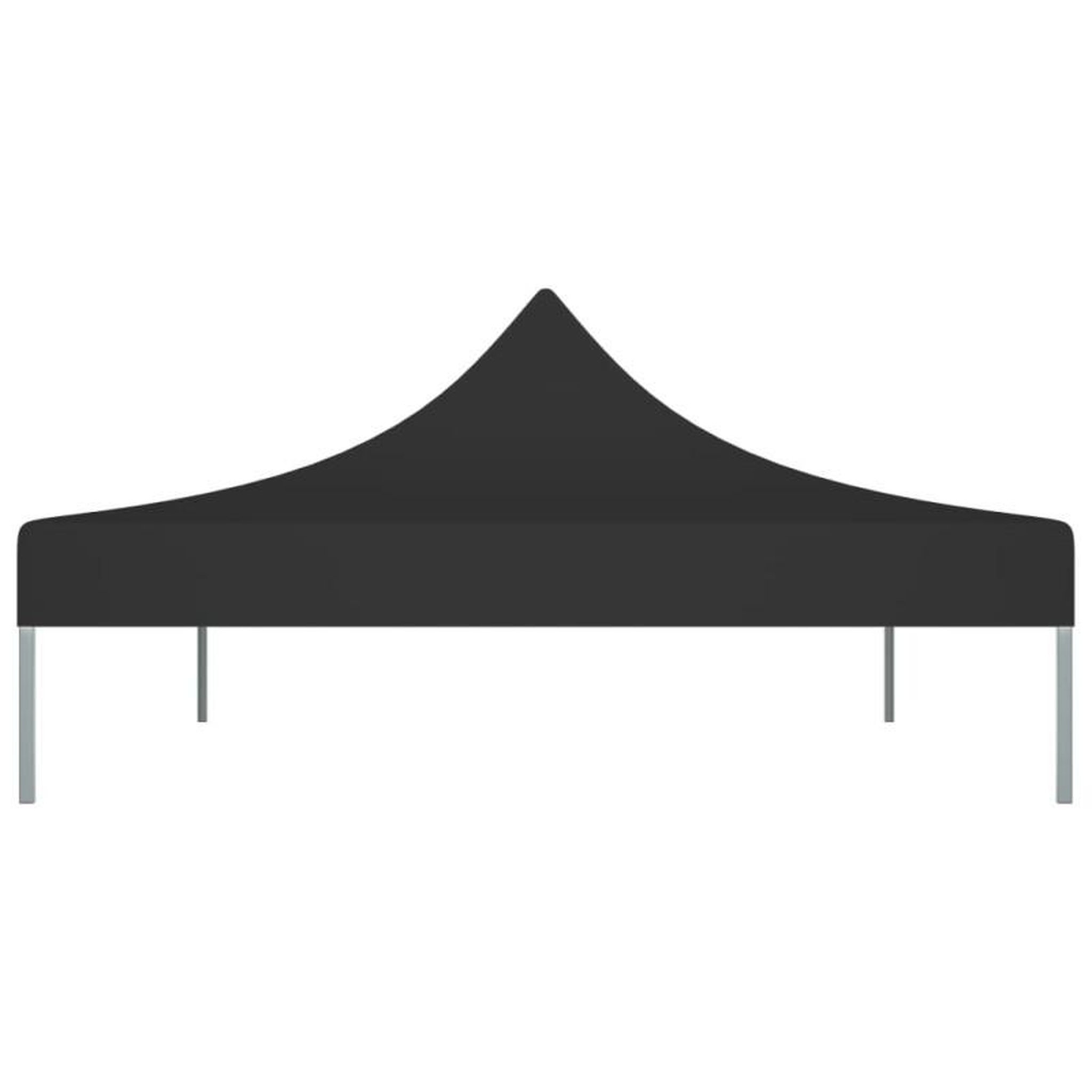 Voir la diapositive 4 : VIDAXL Toit de tente de réception 4x3 m Noir 270 g m²