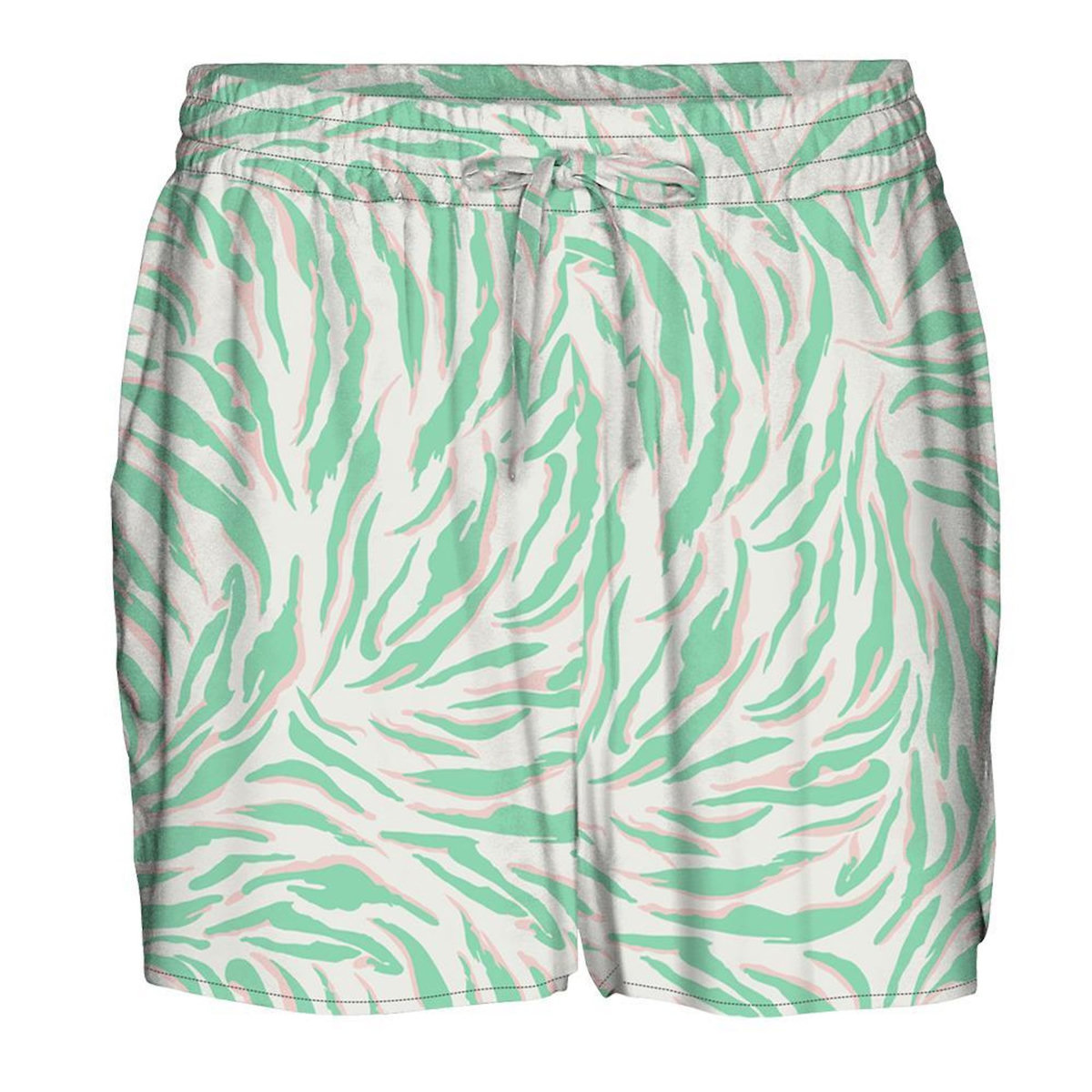 Vero Moda Short Beige/Vert à Motifs Femme Vero Moda Easy Joy