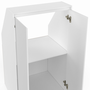 Voir la diapositive 6 : ID MARKET Armoire sous pente 2 portes TOMI 60 x 50 x 70/110 cm blanc