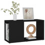 Voir la diapositive 4 : VIDAXL Meuble TV Noir 60x24x32 cm Bois d'ingenierie