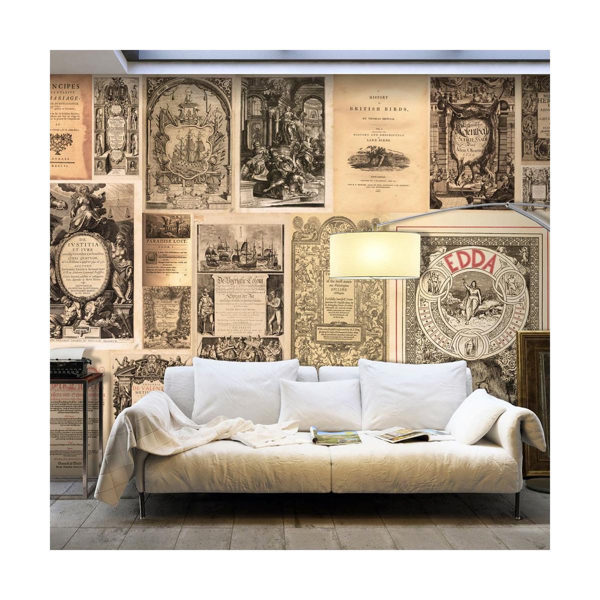 Paris Prix Papier peint xxl  vintage books  280x500cm