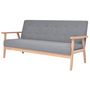 Voir la diapositive 2 : VIDAXL Ensemble de canapes 2 pcs Tissu Gris clair