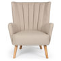 Voir la diapositive 2 : Paris Prix Fauteuil Scandinave  Jay  94cm Beige