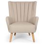 Voir la diapositive 2 : Paris Prix Fauteuil Scandinave  Jay  94cm Beige