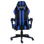 Voir la diapositive 2 : VIDAXL Fauteuil de jeux video Noir et bleu Similicuir