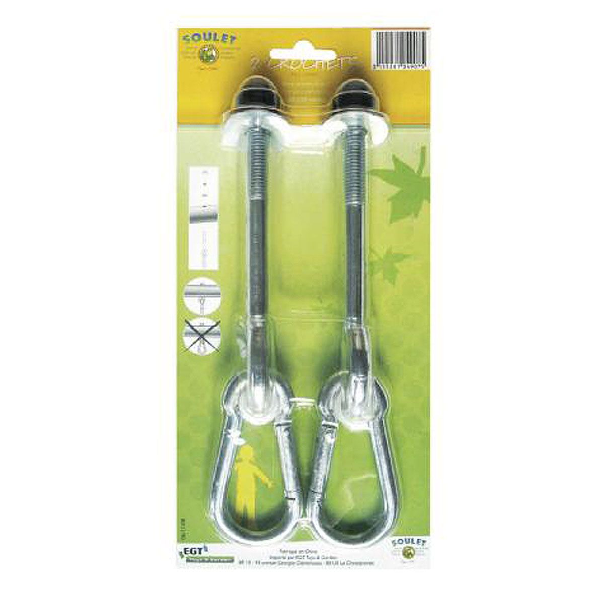 Soulet Lot de 2 crochets mousqueton