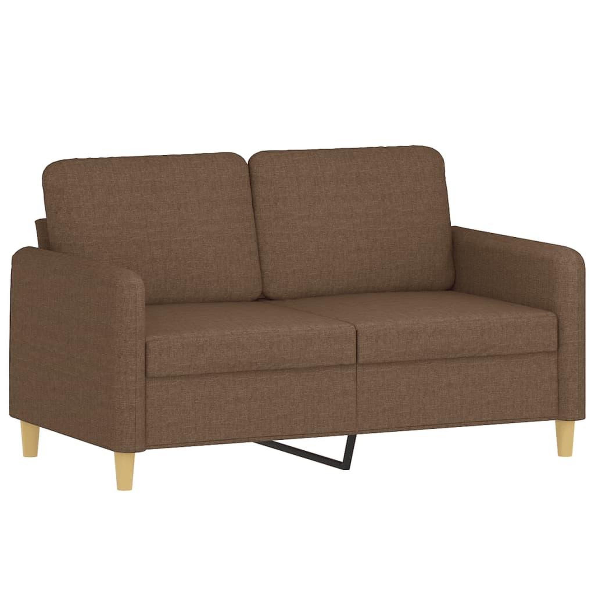 Voir la diapositive 4 : VIDAXL Ensemble de canapes 3 pcs avec coussins marron tissu