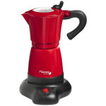 Bestron Cafetière italienne électrique 6 tasses 480w rouge - aes480