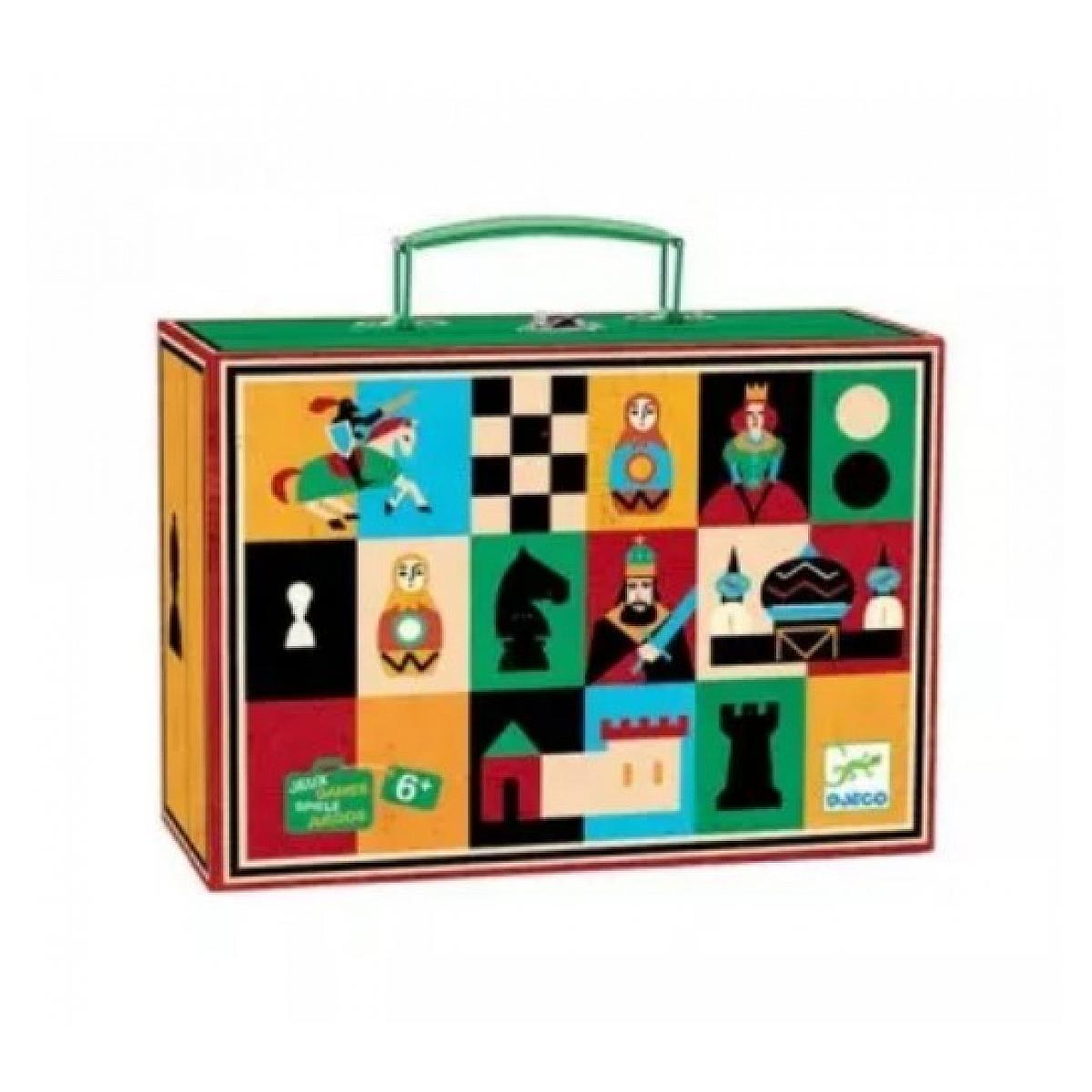 Djeco Jeu d checs et de Dames en valise