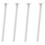 Voir la diapositive 2 : VIDAXL Pieds de table basse 4 pcs blanc 72 cm acier