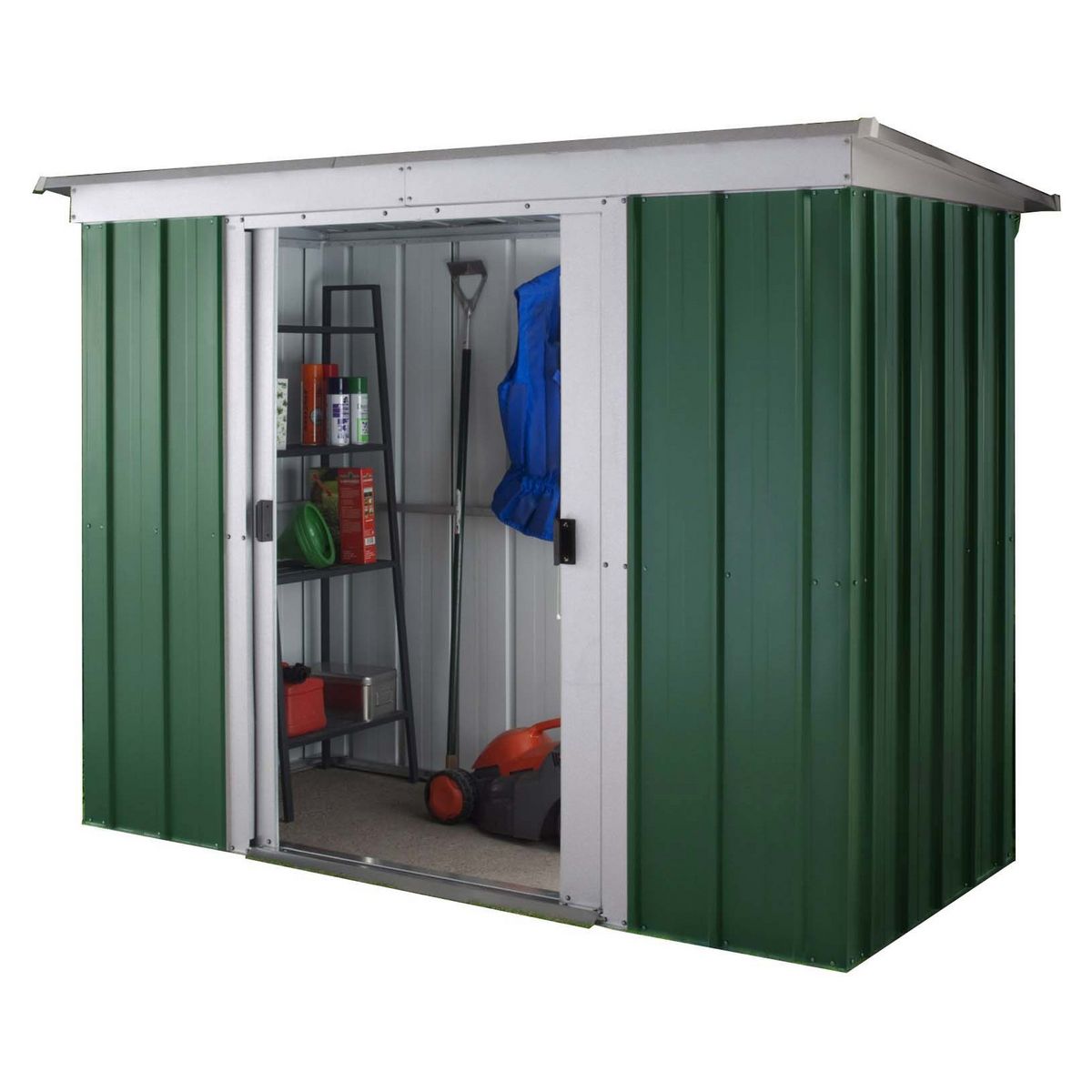 Yardmaster Abri de jardin métal - Toit plat - 1,8m² - KABISI