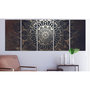Voir la diapositive 2 : Paris Prix Tableau Imprimé 5 Panneaux  Hypnosis Brown Narrow
