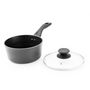 Voir la diapositive 3 : Casserole induction aluminium forgé + couvercle 20 cm