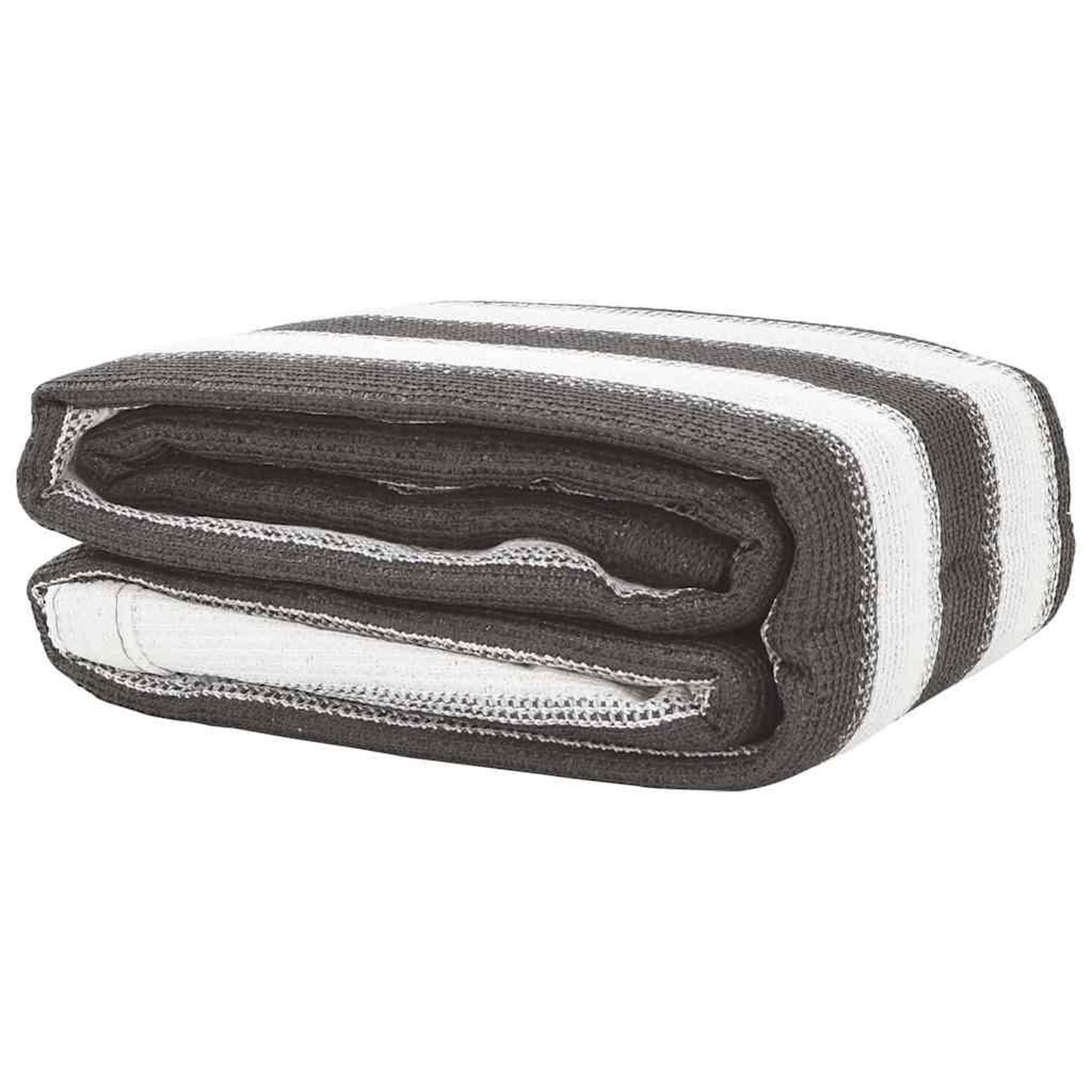 VIDAXL Tapis de tente 200x400 cm anthracite et blanc