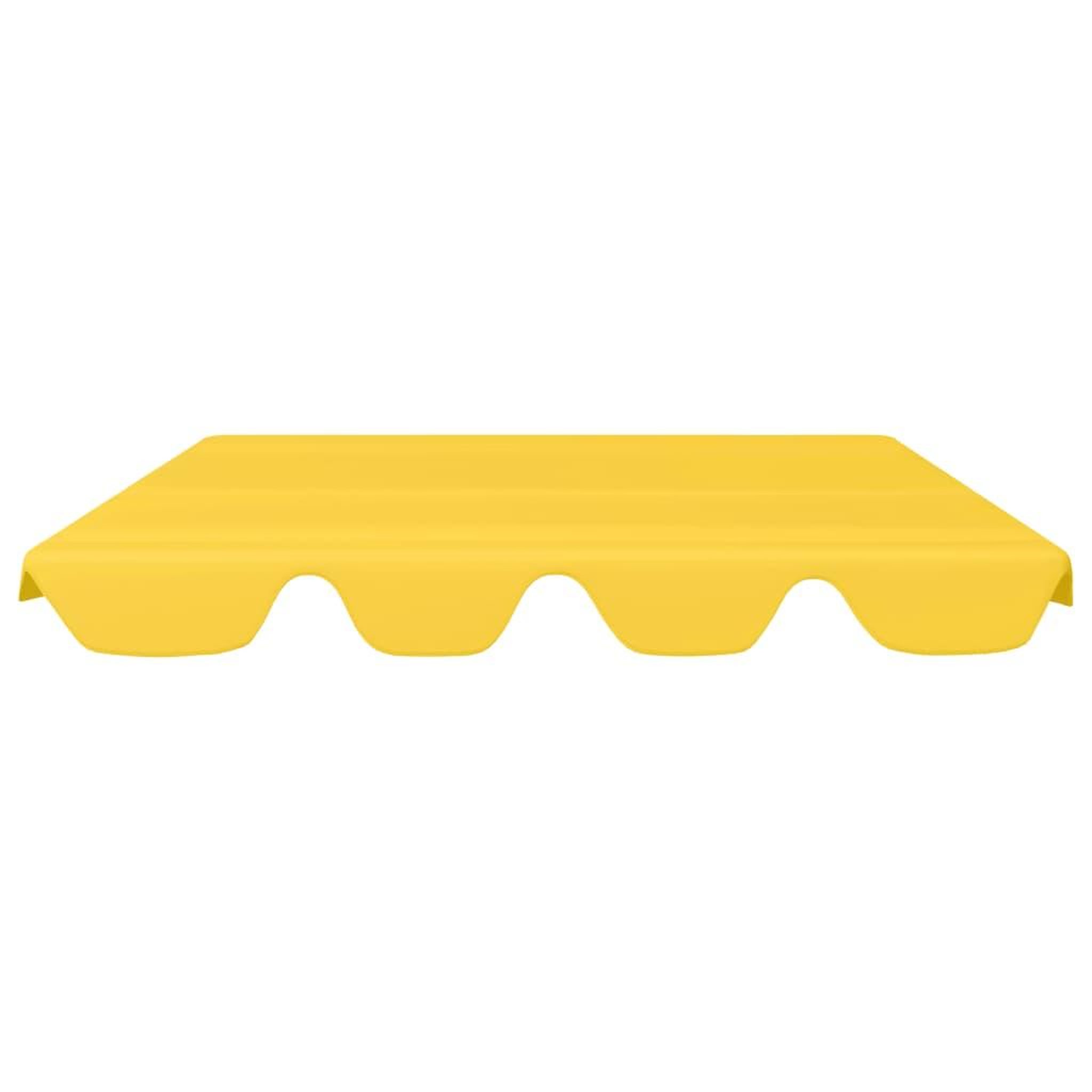 Voir la diapositive 3 : VIDAXL Toit de rechange de balançoire Jaune 150/130x105/70 cm