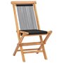 Voir la diapositive 2 : VIDAXL Chaises pliables de jardin lot de 2 Bois teck solide et corde