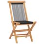 Voir la diapositive 2 : VIDAXL Chaises pliables de jardin lot de 2 Bois teck solide et corde