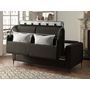 Voir la diapositive 3 : LISA DESIGN Owen - canapé 3 places convertible express couchage quotidien 140 cm matelas 12 cm en tissu bouclette
