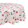 Voir la diapositive 1 : FEERIC LIGHT & CHRISTMAS Nappe de Noël ronde antitache motif Père Noël - D. 180 cm