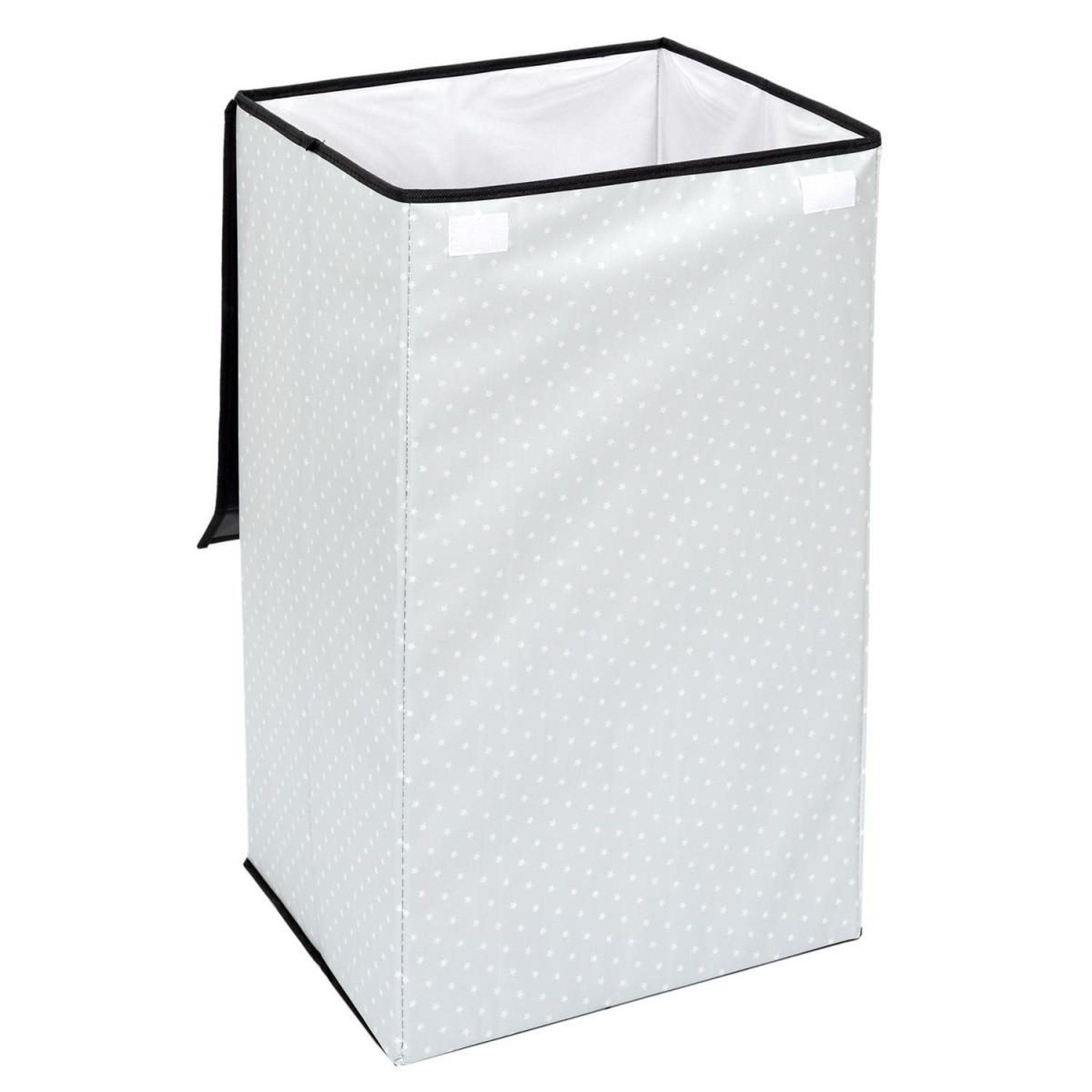 Voir la diapositive 3 : HOME DECO KIDS Panier à linge pliable  garçon  58cm noir & blanc