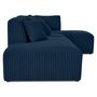 Voir la diapositive 3 : LISA DESIGN Victoire - canapé modulable d'angle droit 5 places en velours côtelé grosses côtes