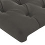 Voir la diapositive 5 : VIDAXL Tete de lit avec oreilles Gris fonce 103x16x118/128 cm Velours