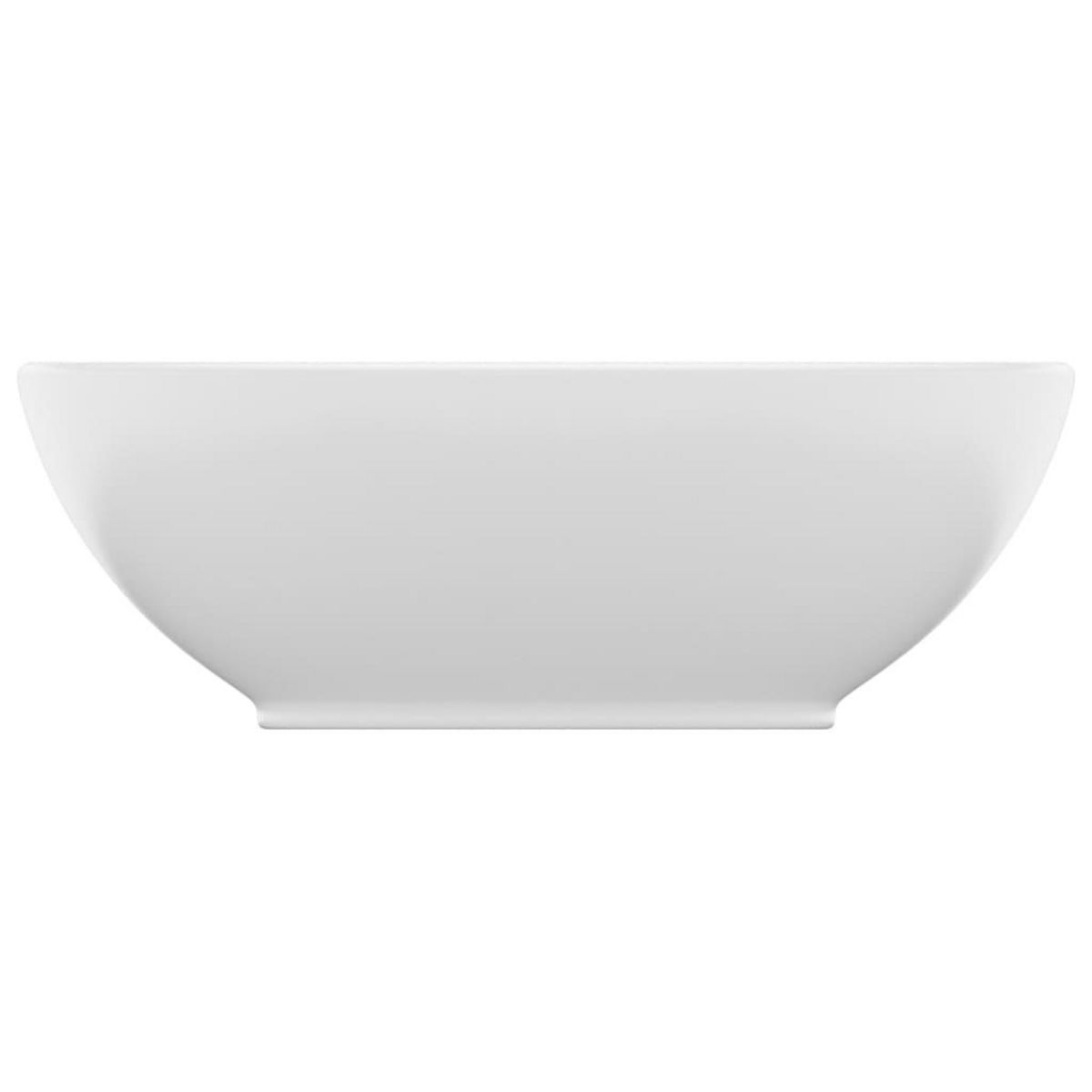 VIDAXL Lavabo ovale de luxe Blanc mat 40x33 cm Ceramique