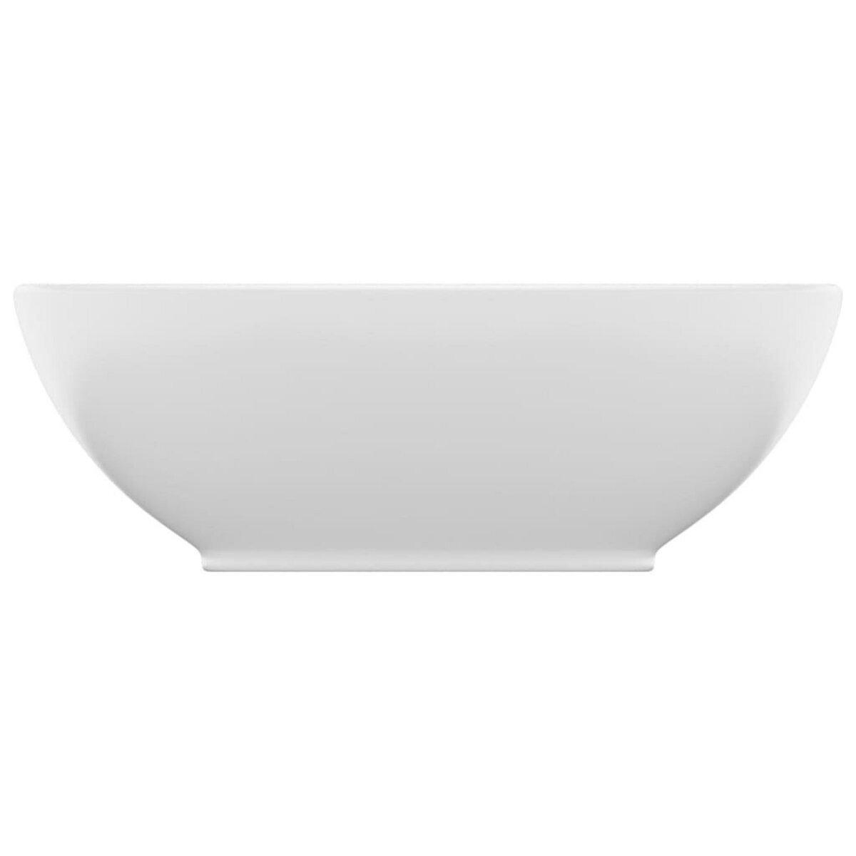 VIDAXL Lavabo ovale de luxe Blanc mat 40x33 cm Ceramique