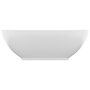 Voir la diapositive 3 : VIDAXL Lavabo ovale de luxe Blanc mat 40x33 cm Ceramique