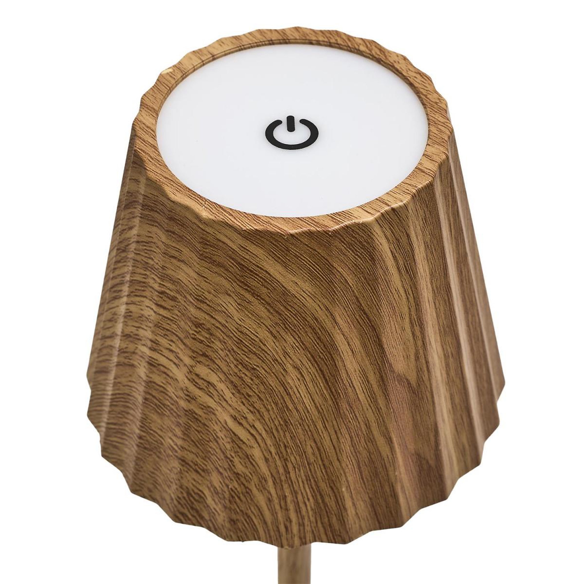 Voir la diapositive 3 : The Home Deco Factory Lampe à poser tactile effet bois  alana  36cm naturel