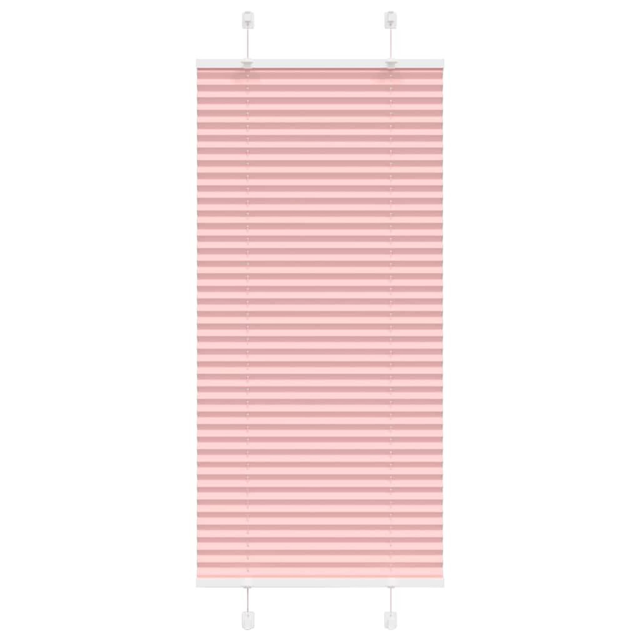 VIDAXL Store plisse rose 55x100 cm largeur du tissu 54,4 cm polyester