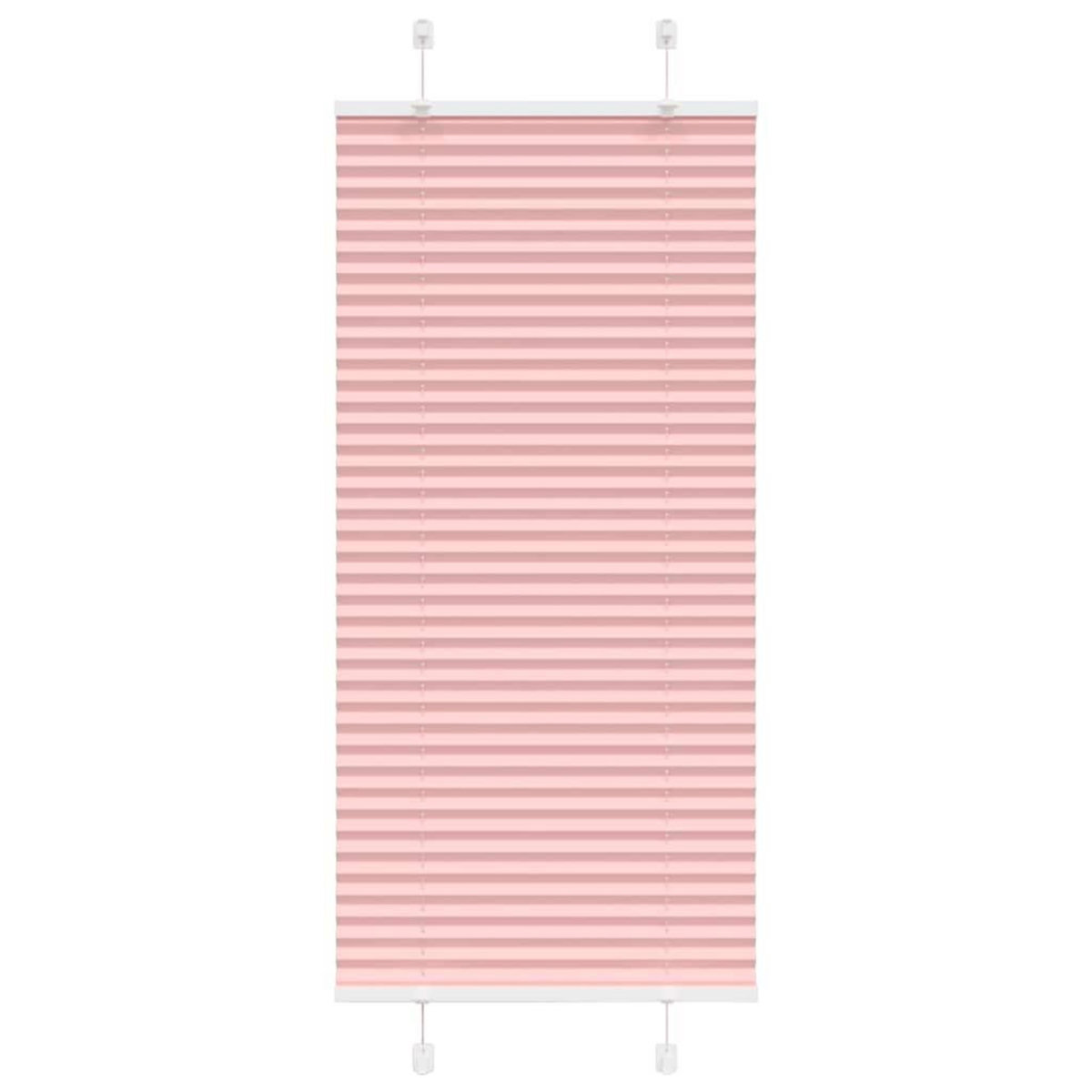 VIDAXL Store plisse rose 55x100 cm largeur du tissu 54,4 cm polyester