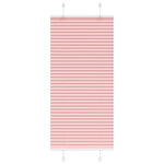 VIDAXL Store plisse rose 55x100 cm largeur du tissu 54,4 cm polyester