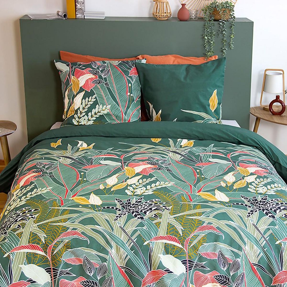 Home collection Parure de couette 3 pcs 240x220 100% coton 57 fils, gigajung