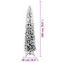 Voir la diapositive 6 : VIDAXL Sapin de Noël artificiel mince flocon de neige vert 180 cm PVC