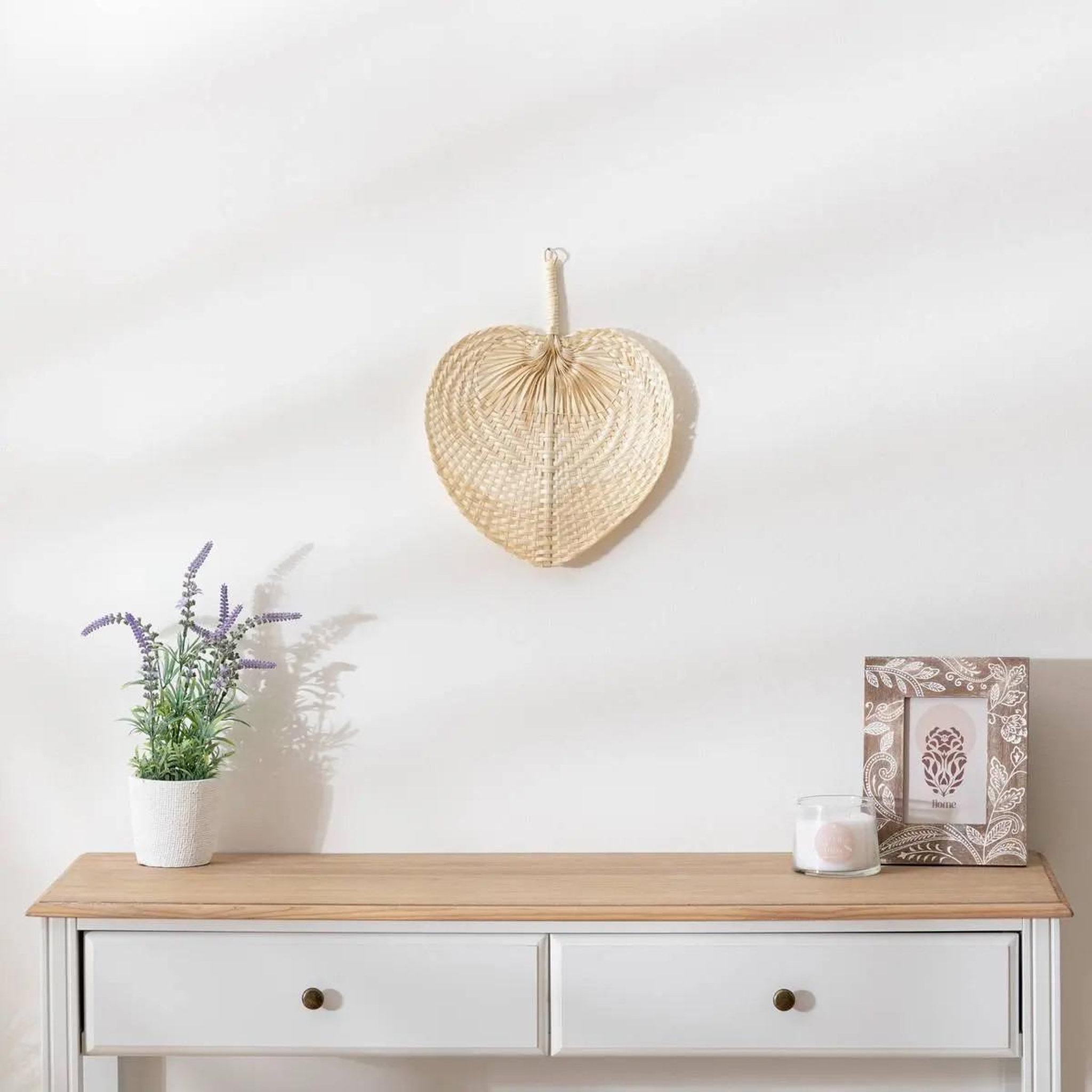 Voir la diapositive 2 : ATMOSPHERA Eventail déco  bambou  39cm naturel