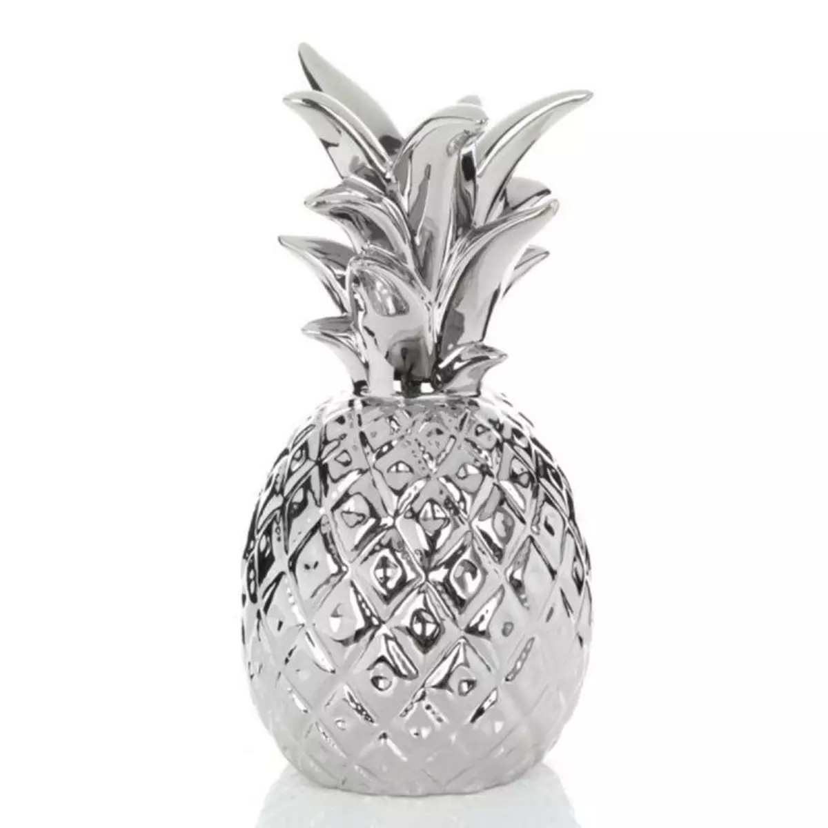 Paris Prix Bougeoir Design  Pineapple  26cm Argent