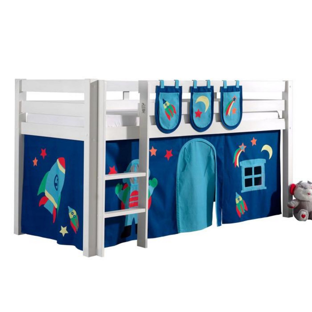 Paris Prix Pack - Lit Enfant, Tente & 3 Pochettes  Pino Astronaute II  Blanc