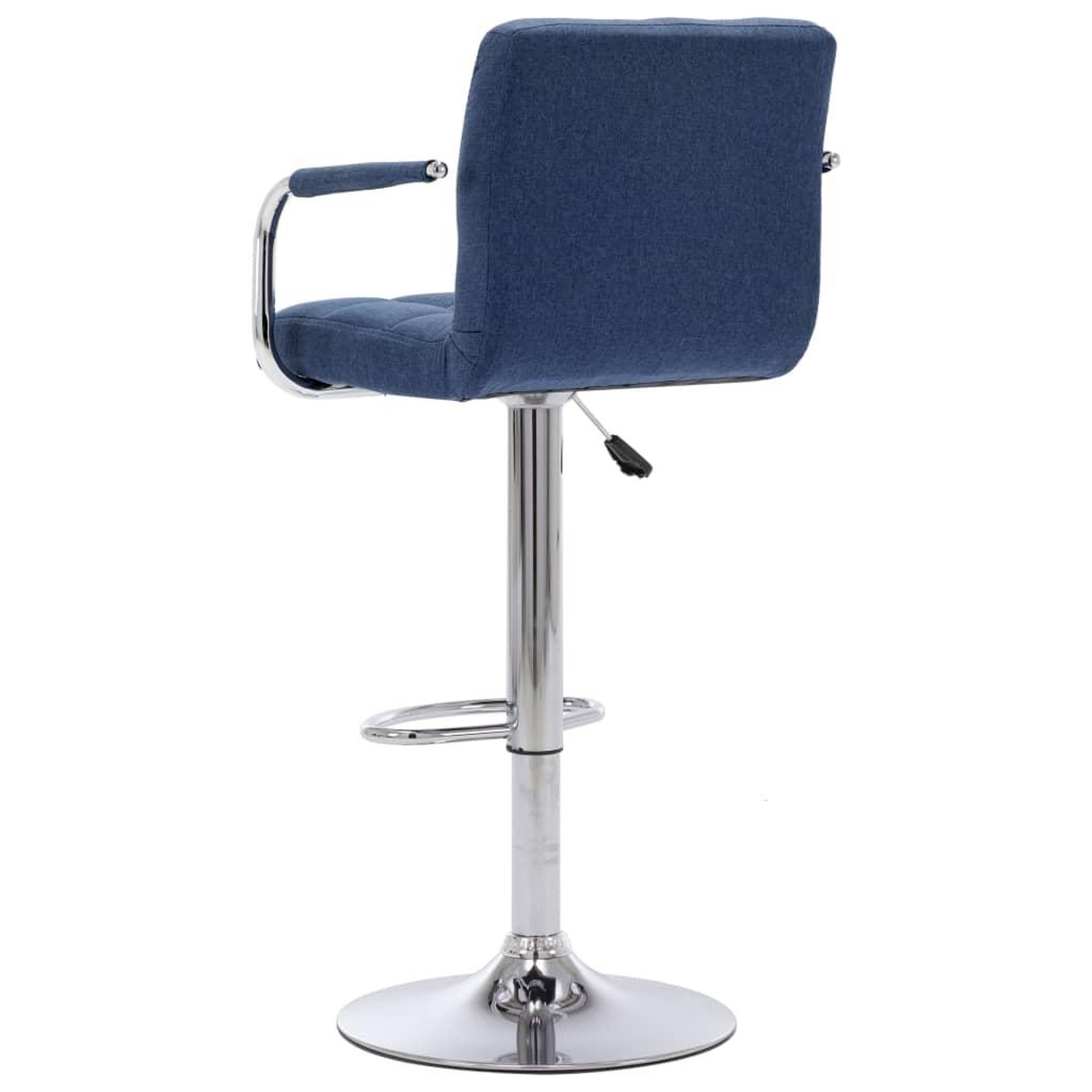 Voir la diapositive 5 : VIDAXL Chaises de bar lot de 2 bleu tissu